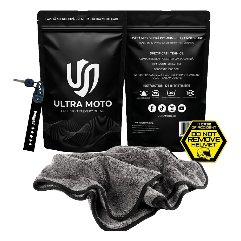Start Kit: Lavetă Moto Microfibra 1000GSM